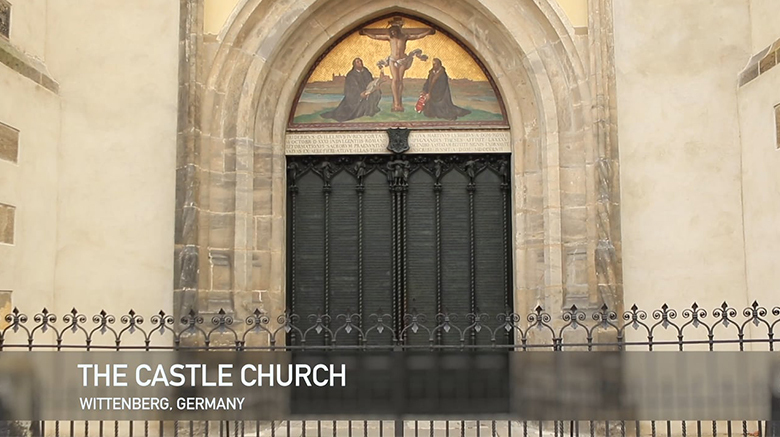 The Castle Church in Wittenberg, Germany.