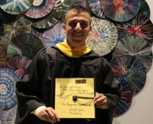 Man graduating from St. Joseph's. 