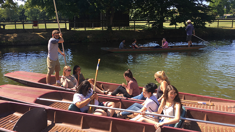 SJC students in Oxford, summer 2018.