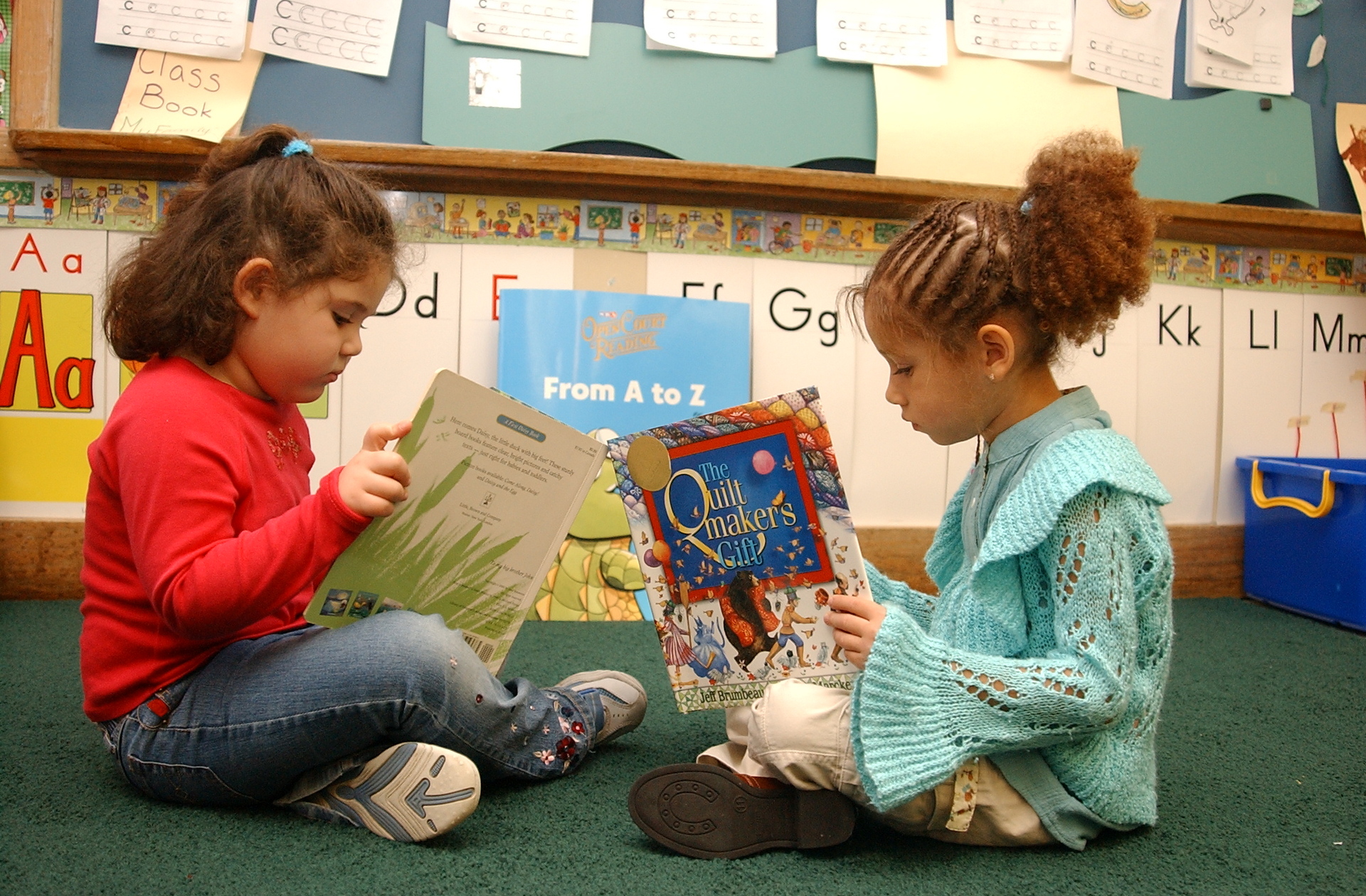 Children reading.