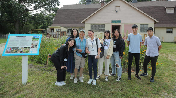 Tzu Chi University students at the congregation of the Sisters of St. Joseph in Brentwood, New York.