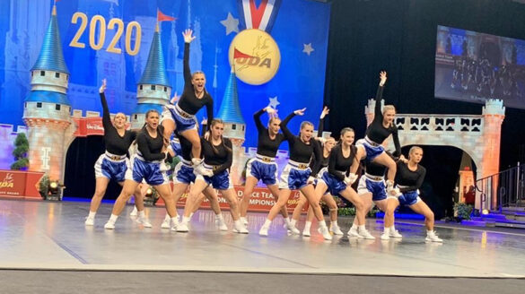 SJC Long Island's Dance team competing at the 2020 UDA College Dance Team Nationals.