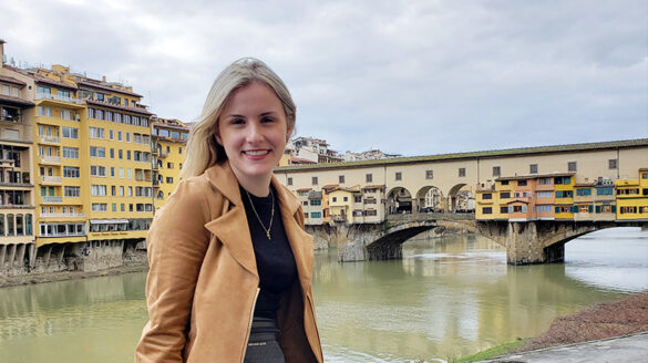Gilman Scholarship recipient Gabriella Marino in Florence.